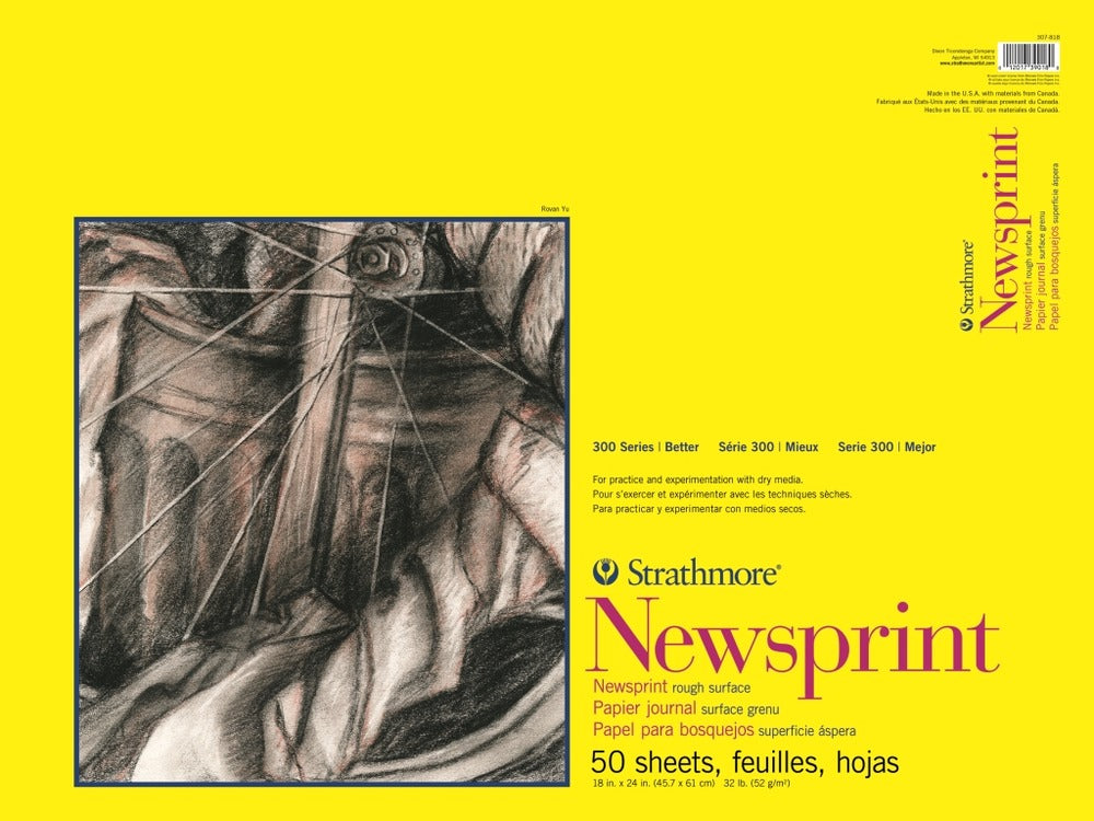 300 Series Newsprint Pad, 18" x 24"