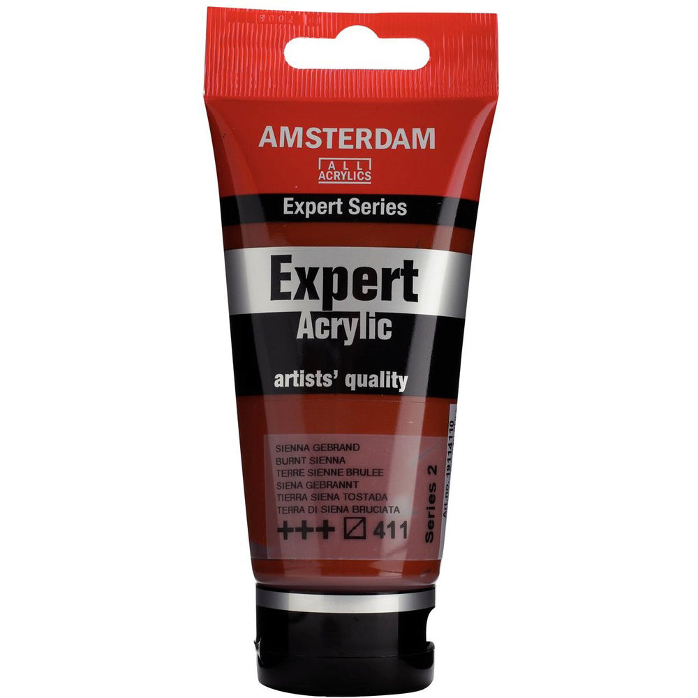 Amsterdam Expert Series, 411 Burnt Sienna 75ml Tube