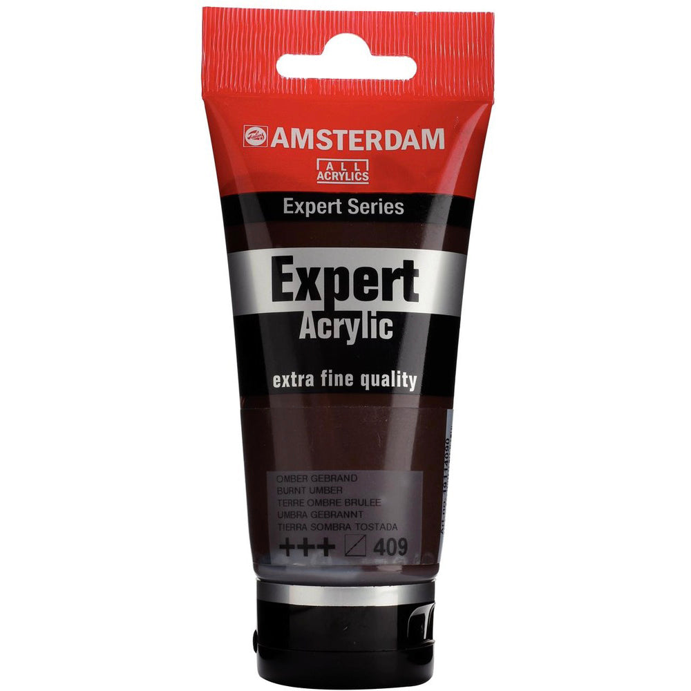 Amsterdam Expert Acrylic, 409 Burnt Umber 75ml Tube