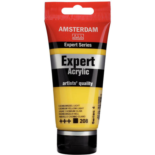 Amsterdam Expert Acrylic, 208 Cadmium Yellow Light 75ml Tube