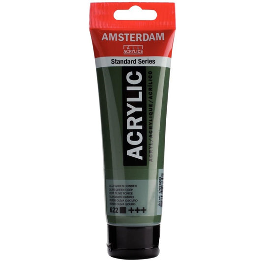 Amsterdam Standard Acrylic, 622 Olive Green Deep 120ml Tube