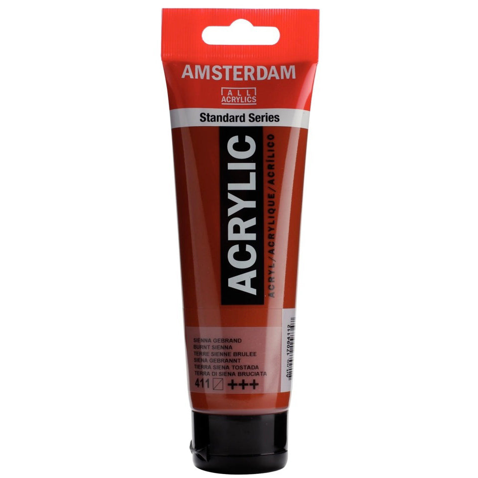 Amsterdam Standard Acrylic, 411 Burnt Sienna 120ml Tube