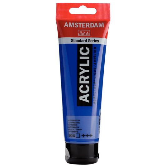 Amsterdam Standard Acrylic, 504 Ultramarine Blue 120ml Tube