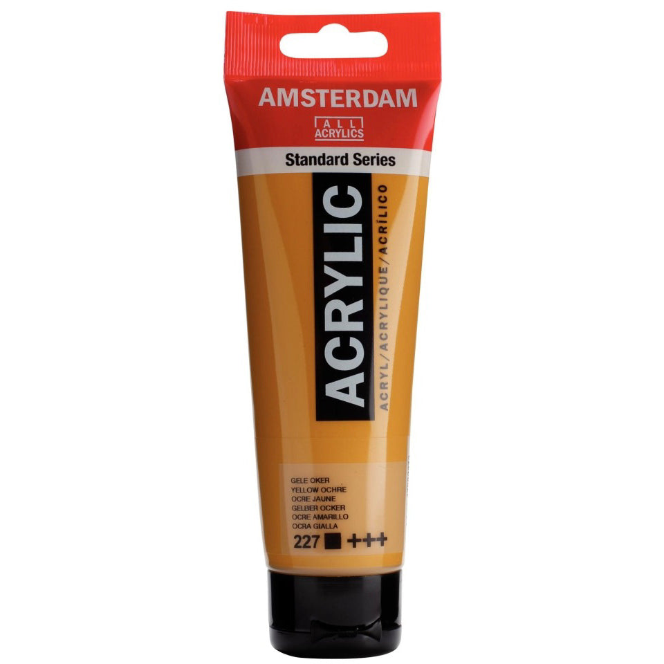 Amsterdam Standard Acrylic, 227 Yellow Ochre 120ml Tube