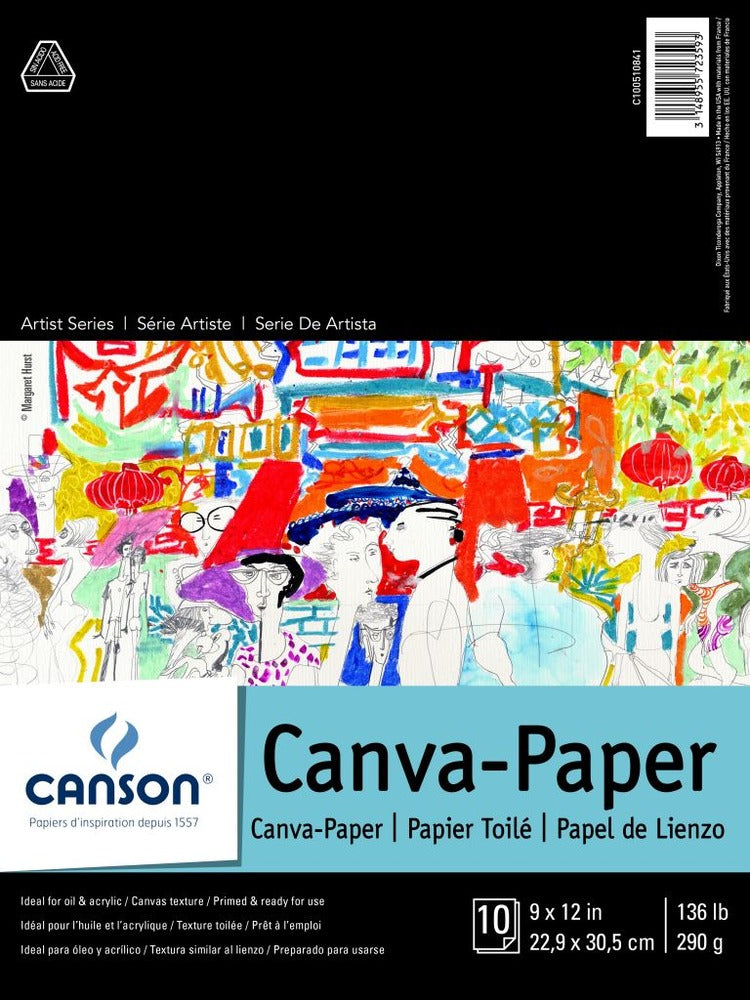 Canson Canva-Paper.  9"x12" 136lbs.