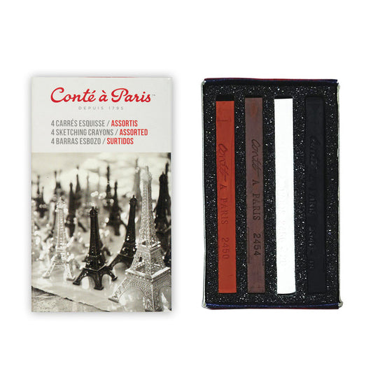 Sketching Carre Crayons, 4pc