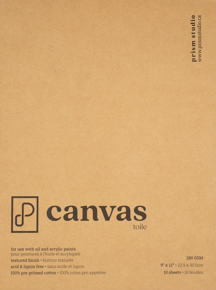 Canvas Pad, 9" x 12" (100% Pre-primed Cotton)